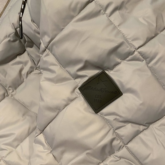 Eddie Bauer Lanely Hybrid Down Parka Jacket Gray - Picture 8 of 16